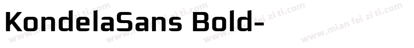 KondelaSans Bold字体转换